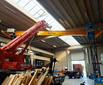 Plaatsing nieuwe rolbrug