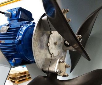 Low noise axial wall fan, Almeco